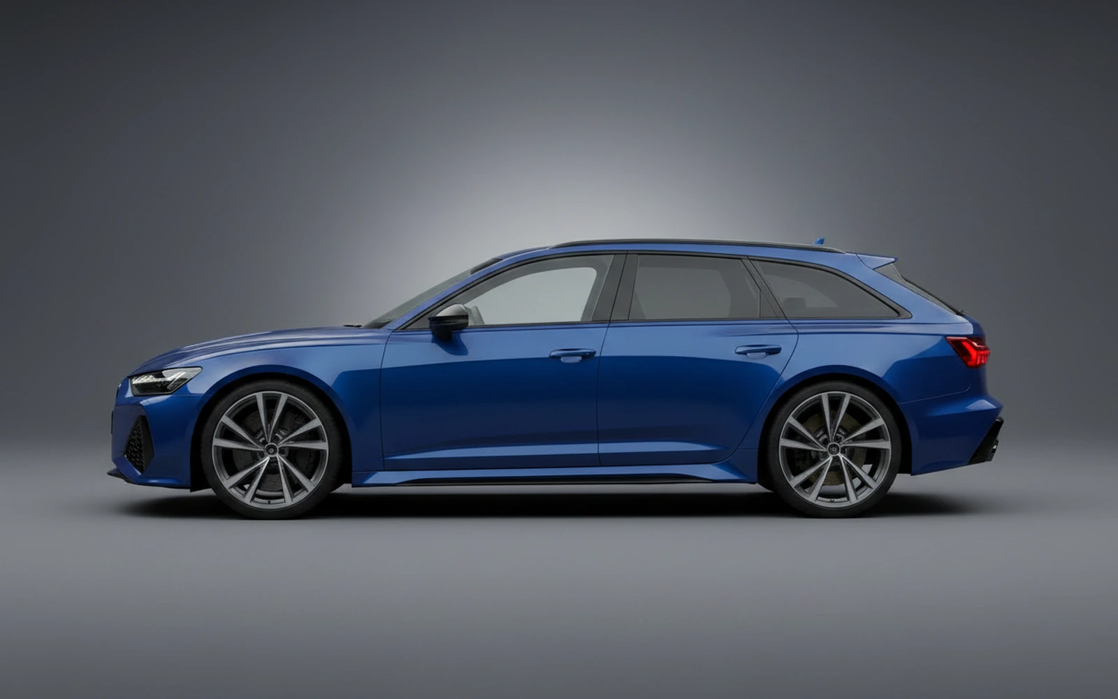 Audi Rs6 Blue 2023 — exterior rear view