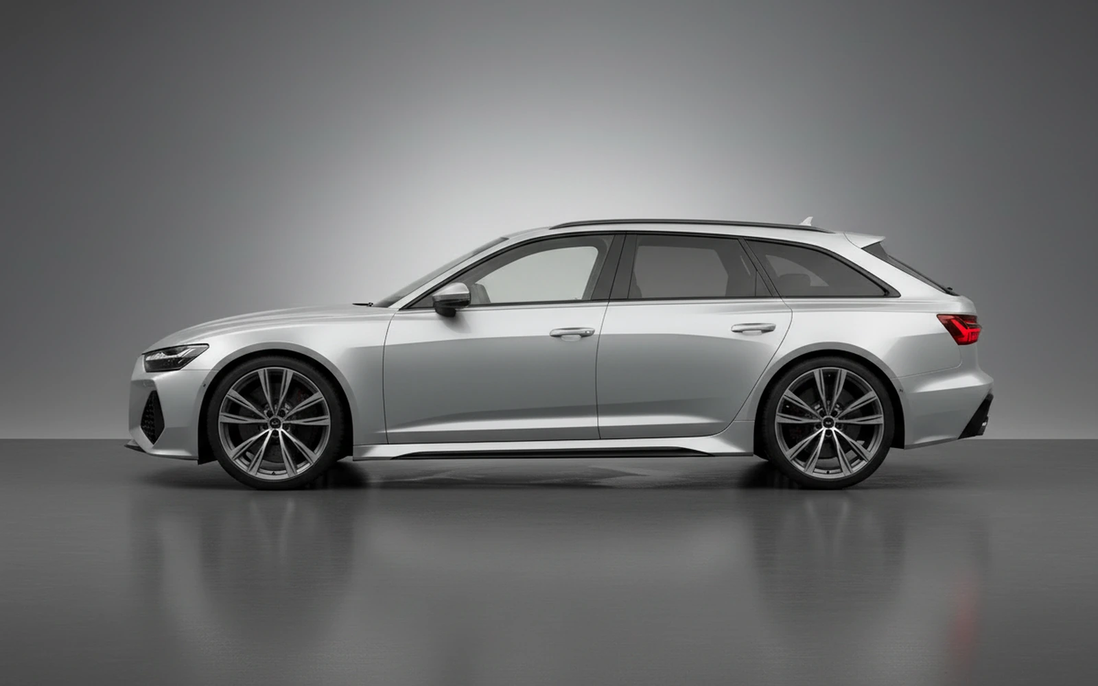 Audi RS6 Plata 2023 — exterior rear view