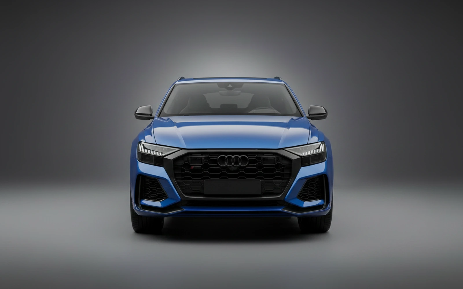 Audi RSQ8 Azul 2023 — exterior side view