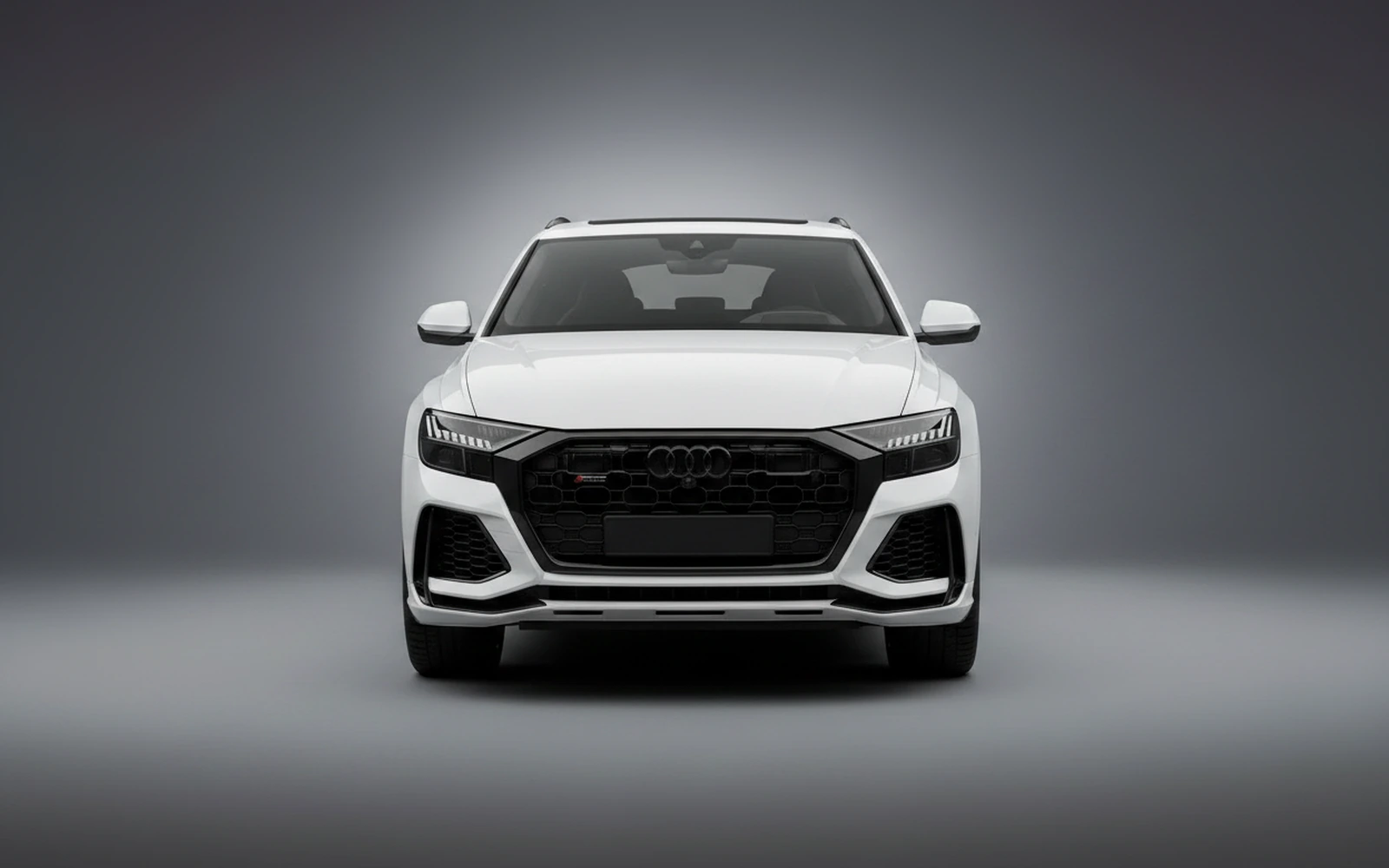 Audi RSQ8 White 2023 — exterior side view