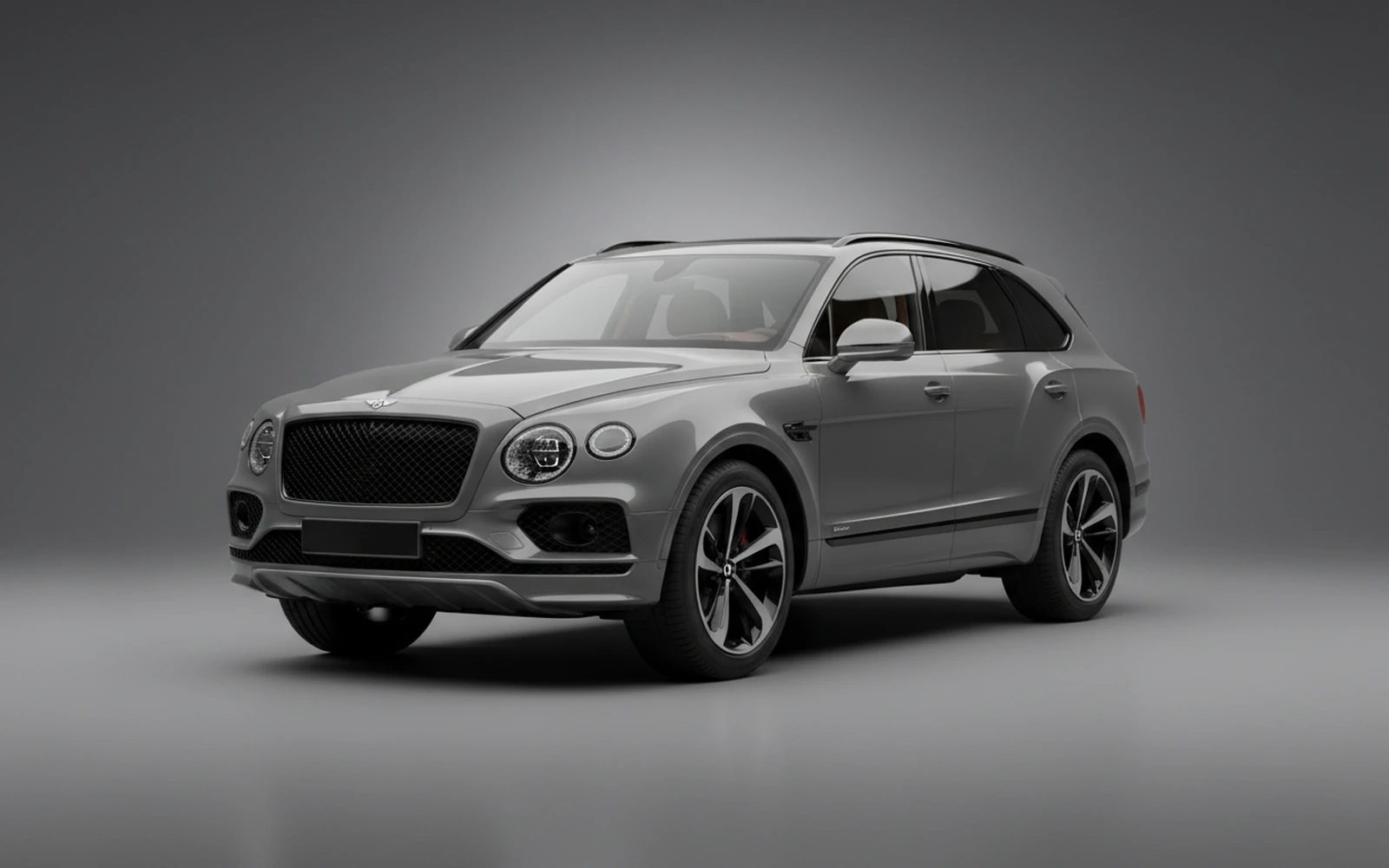 Bentley Bentayga Speed Black Gris 2022 for rent in Miami — exterior front view