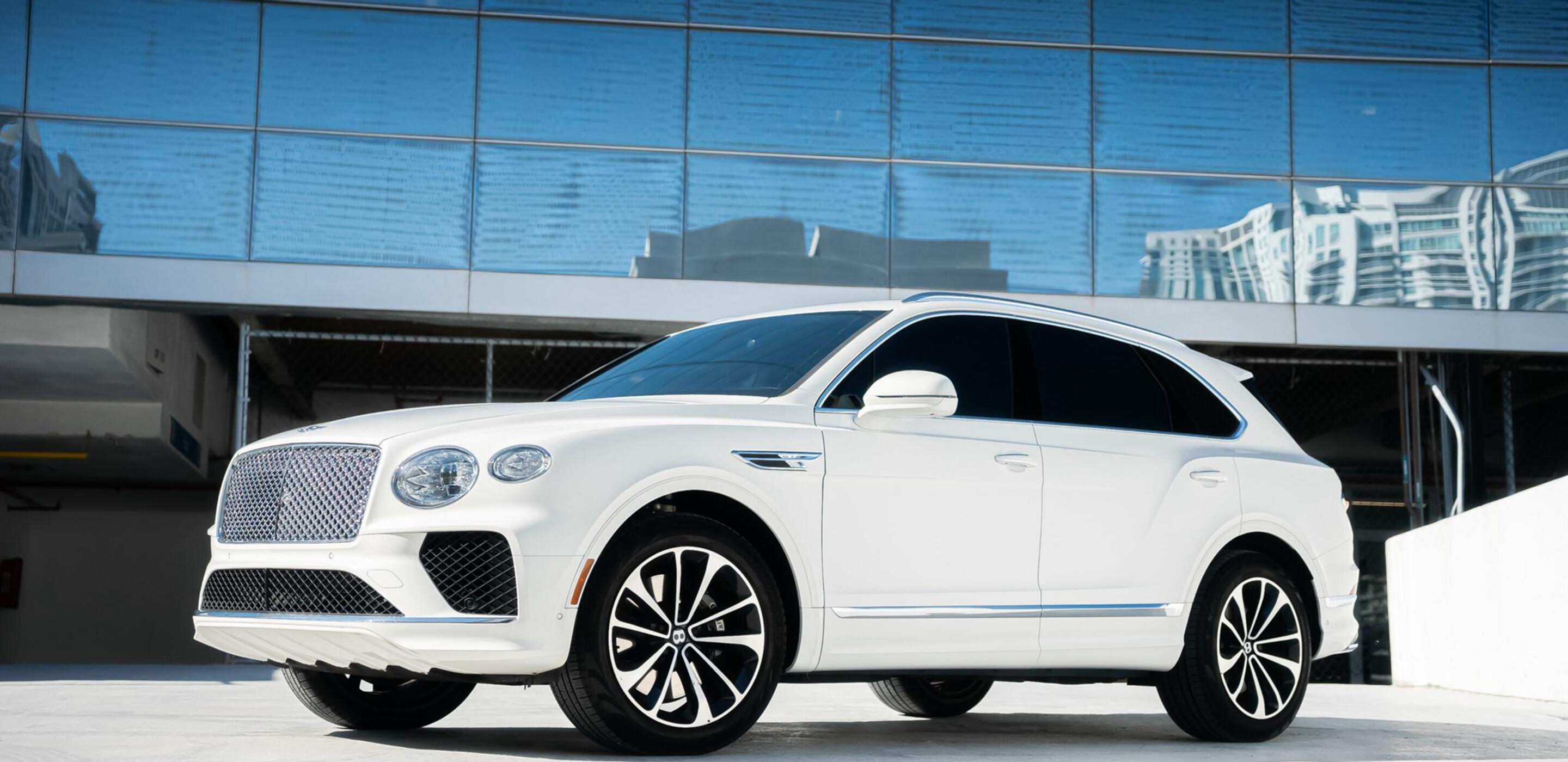 Bentley Bentayga Grey 2023 for rent in Miami — exterior photo