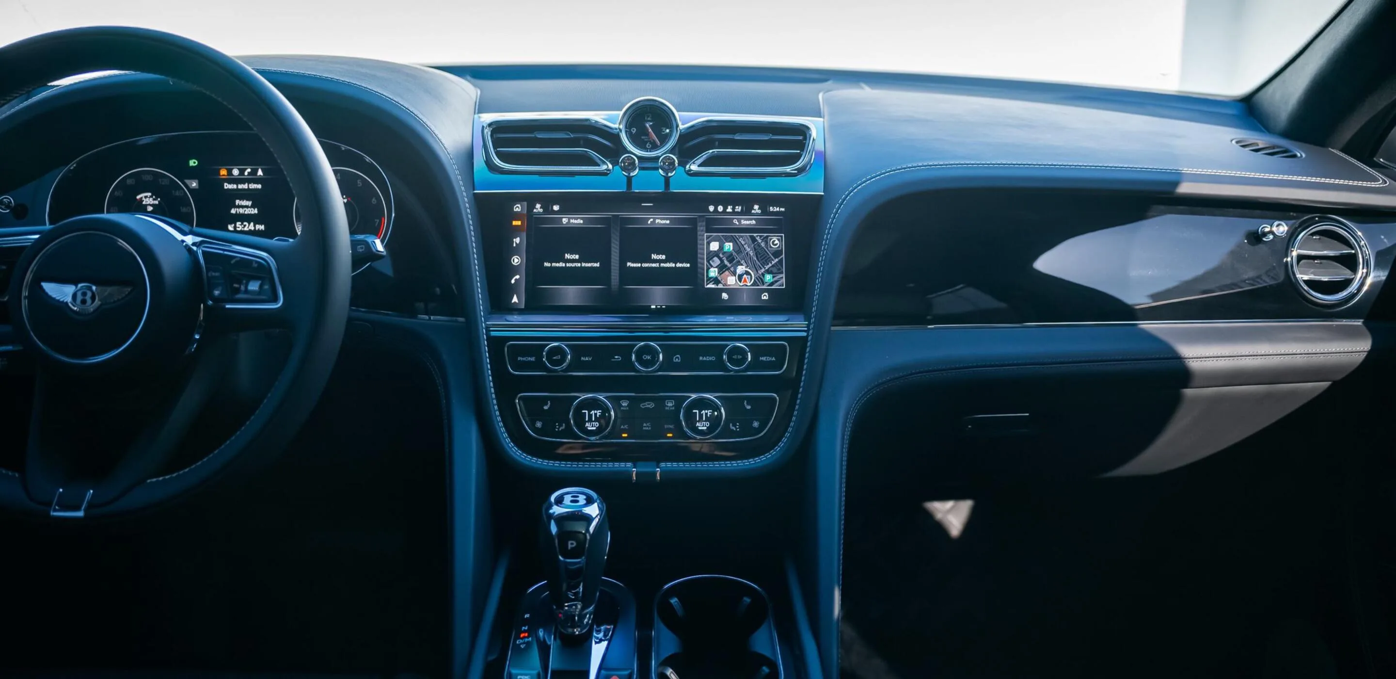 Bentley Bentayga Grey 2023 — exterior rear view