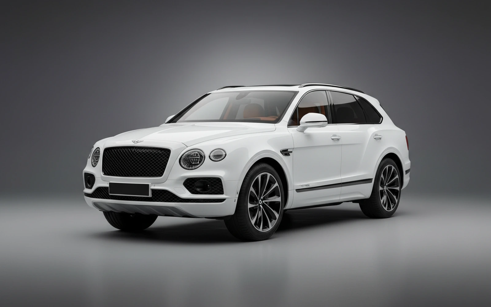 Bentley Bentayga Speed Black Blanco 2022 for rent in Miami — exterior front view