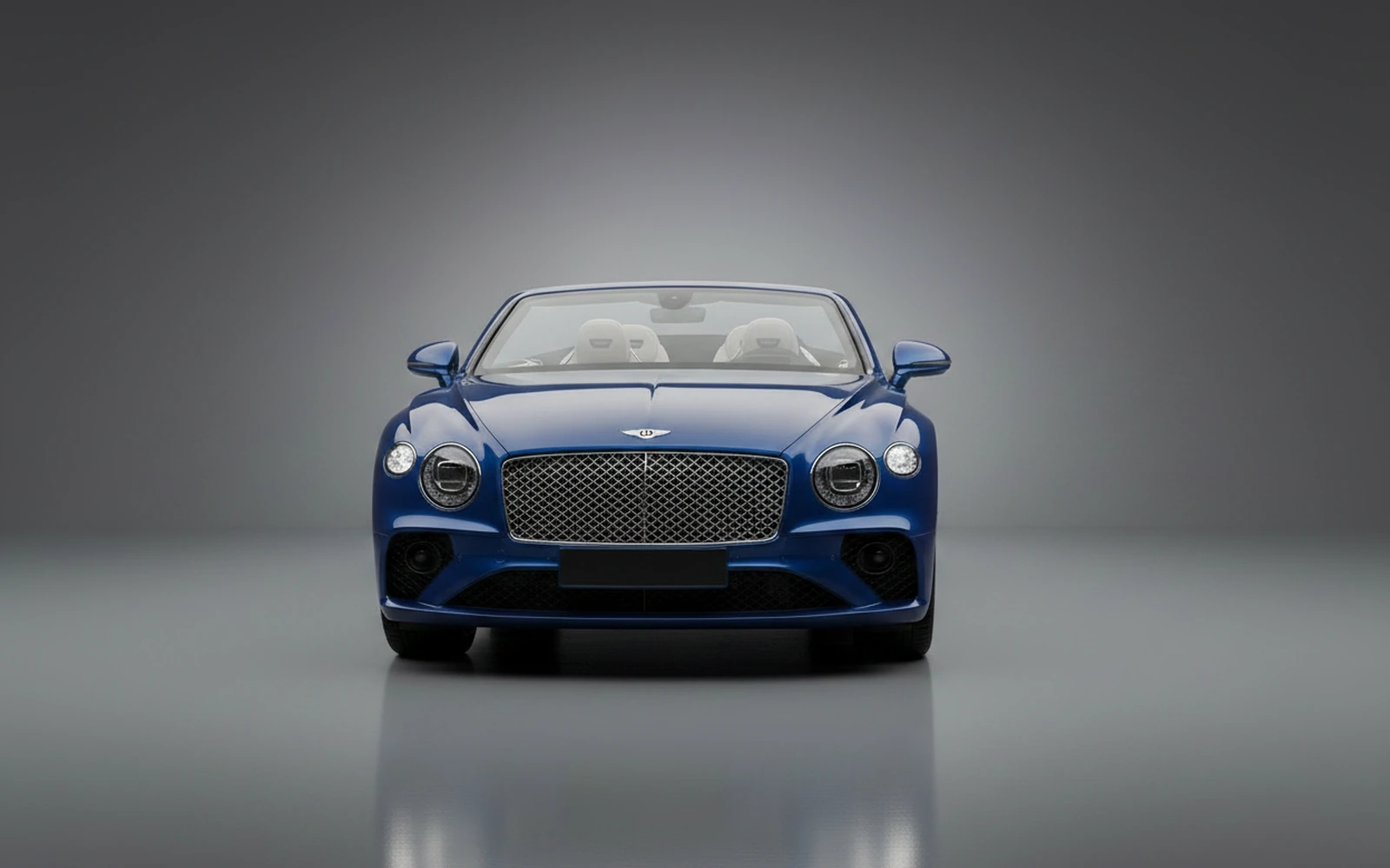 Bentley Continental GTC Blue 2022 — exterior side view