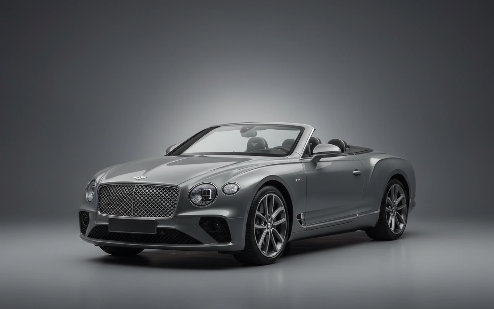 Bentley Continental GTC Grey 2022 for rent in Miami — exterior front view