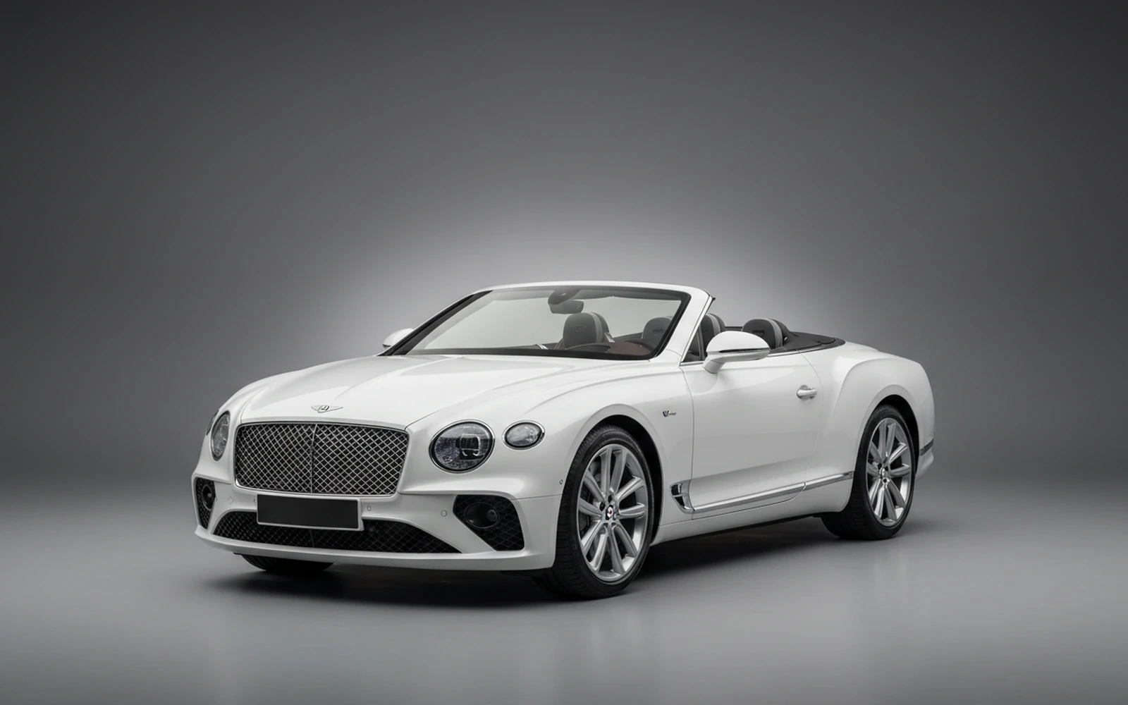Bentley Continental GTC White 2022 for rent in Miami — exterior front view