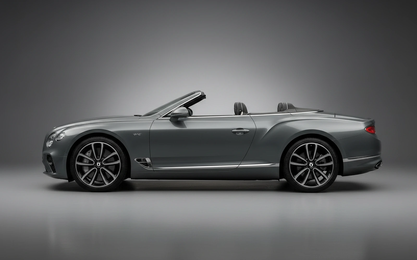 Bentley Continental Convertible Grey 2022 — exterior rear view