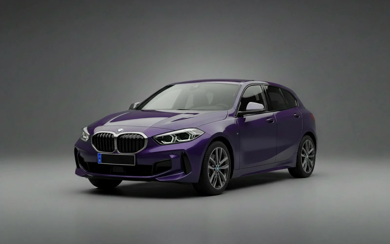 BMW 118i Purple 2025 for rent in Miami — exterior photo