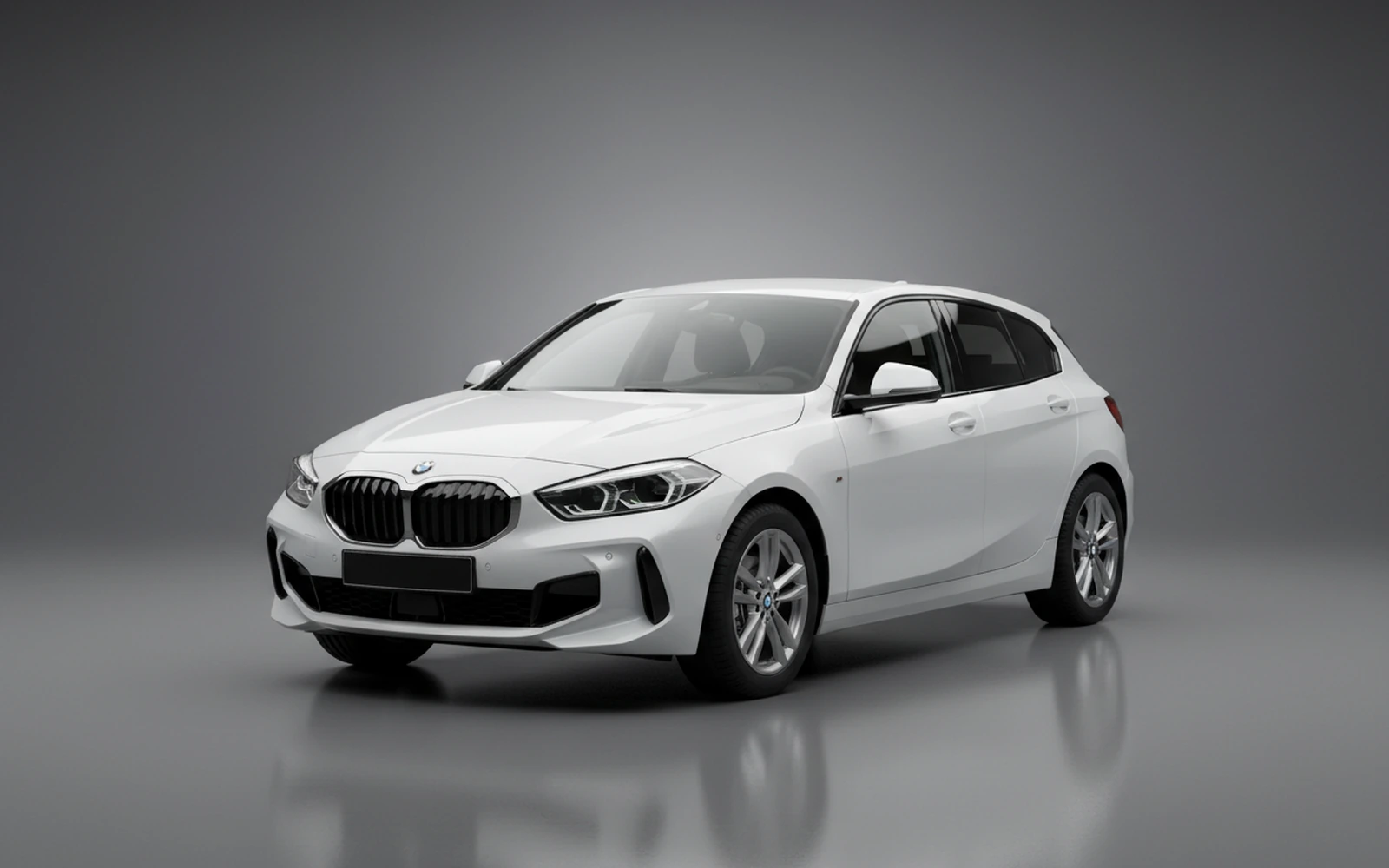 BMW 118i Blanco 2025 for rent in Miami — exterior front view