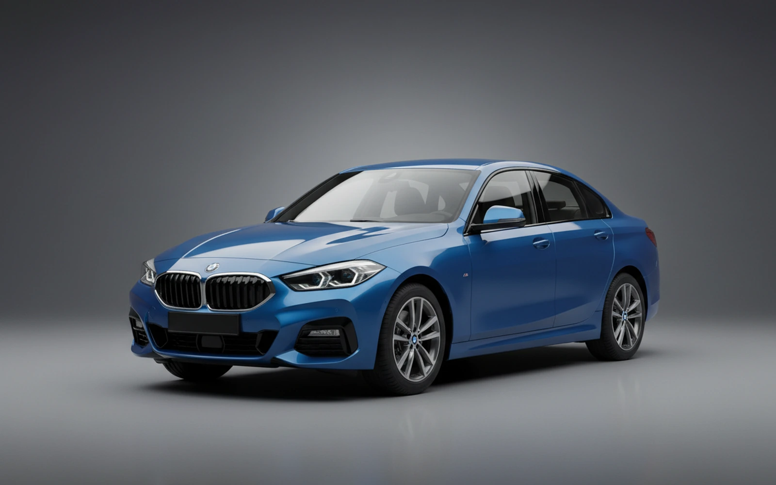 BMW 218i Blue 2025 for rent in Miami — exterior front view