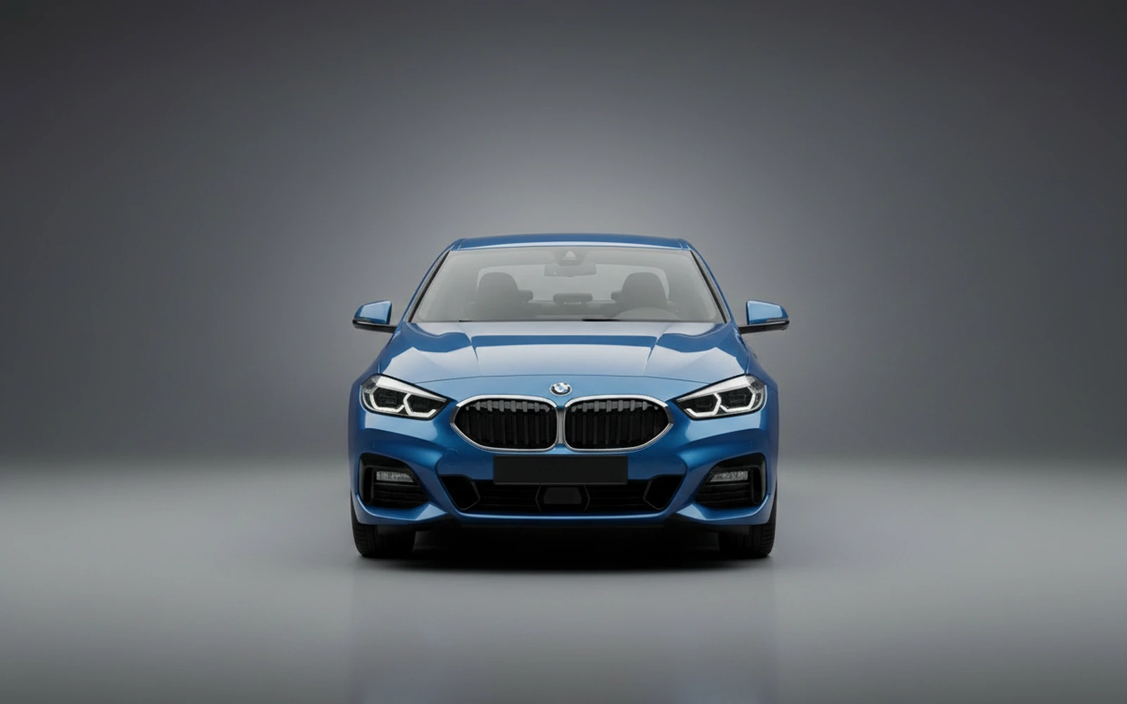 BMW 218i Blue 2025 — exterior side view