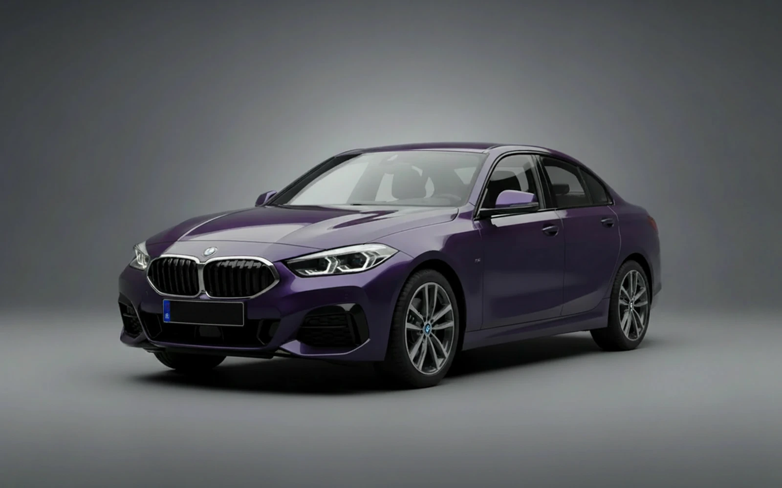 BMW 218i Purple 2025 for rent in Miami — exterior photo