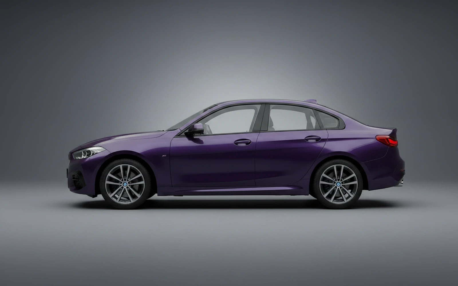 BMW 218i Purple 2025 — exterior rear view