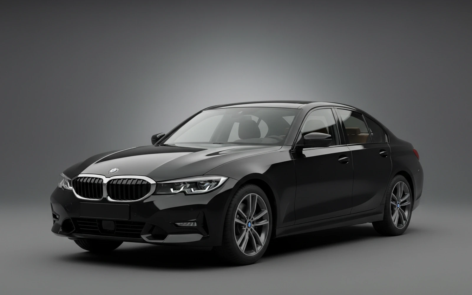 BMW 3 Series 330i Black 2024 for rent in Miami — exterior photo