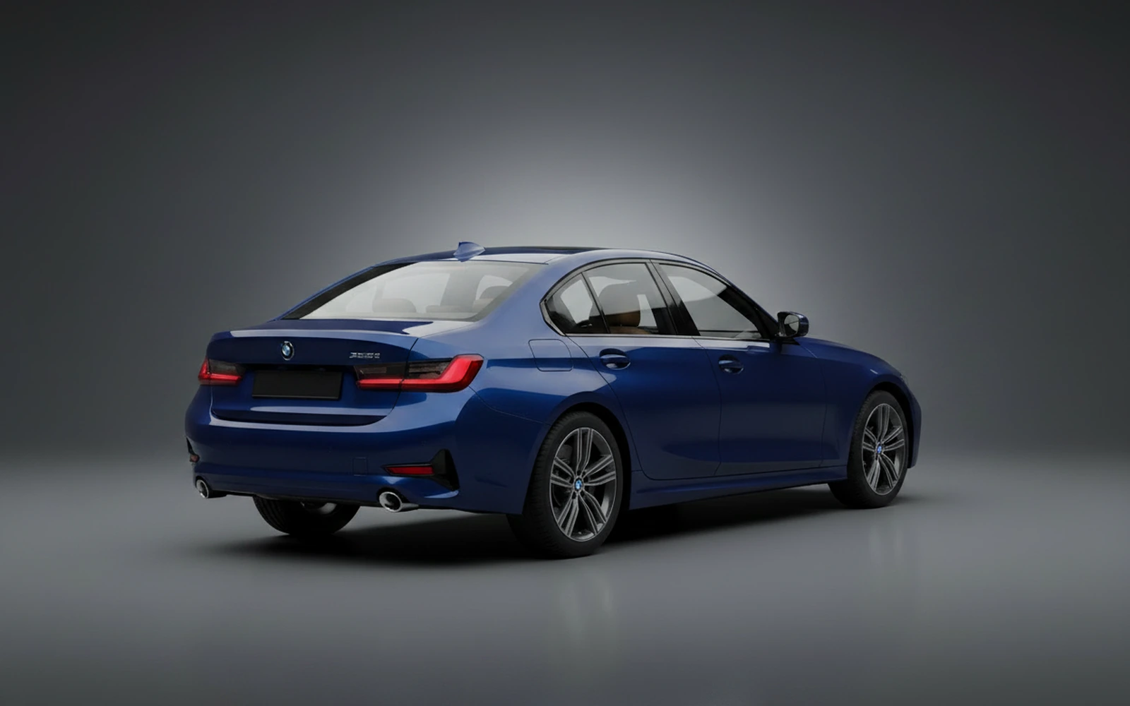 BMW 3 Series 330i Azul 2025 — interior dashboard