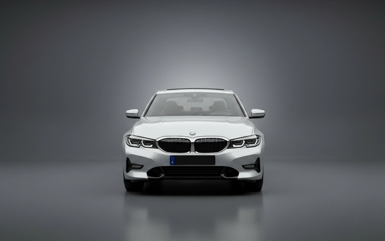 BMW 3 Series 330i Silver 2024 — exterior side view