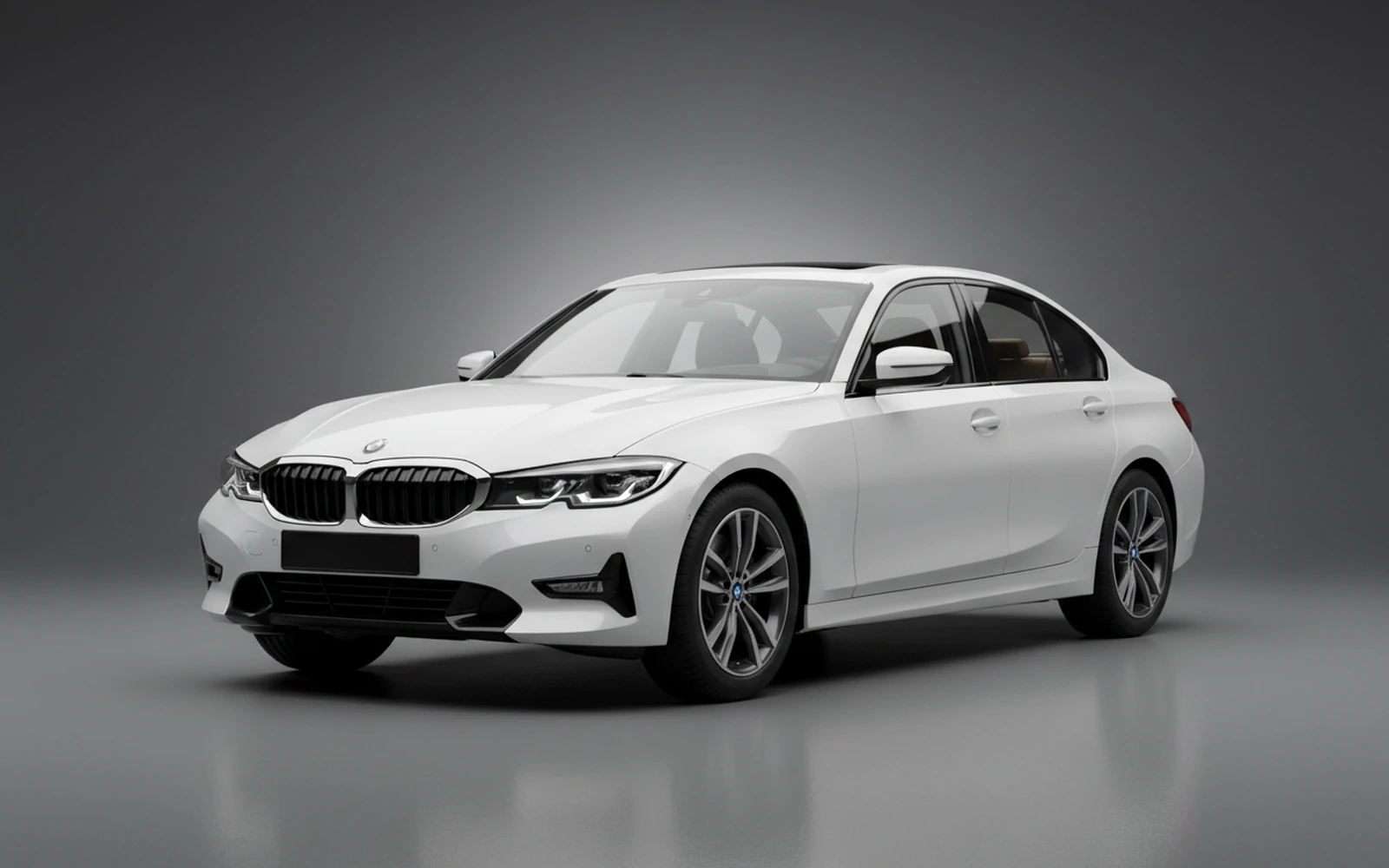 BMW 3 Series 330i White 2025 for rent in Miami — exterior photo
