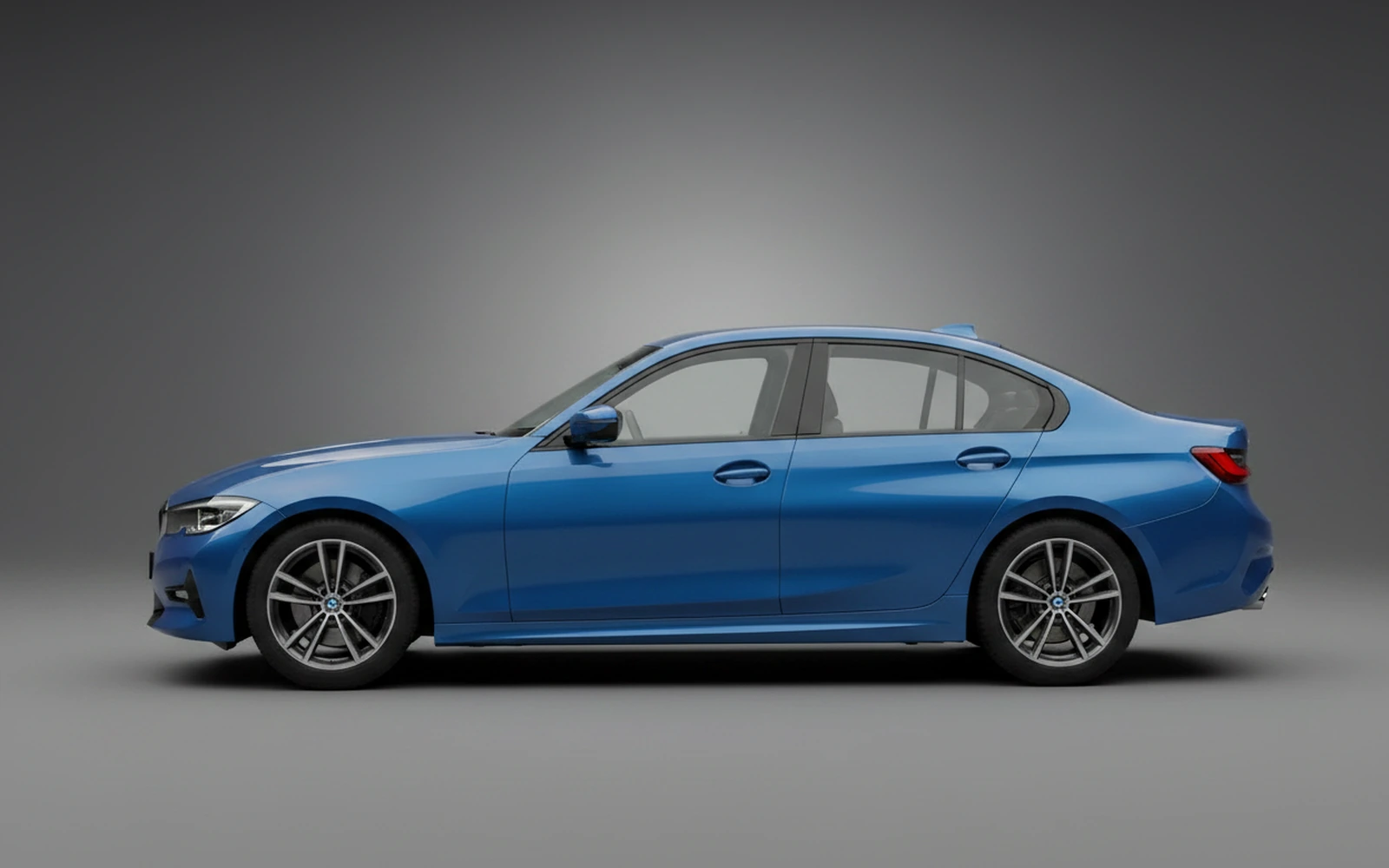 BMW 318i Azul 2025 — exterior rear view