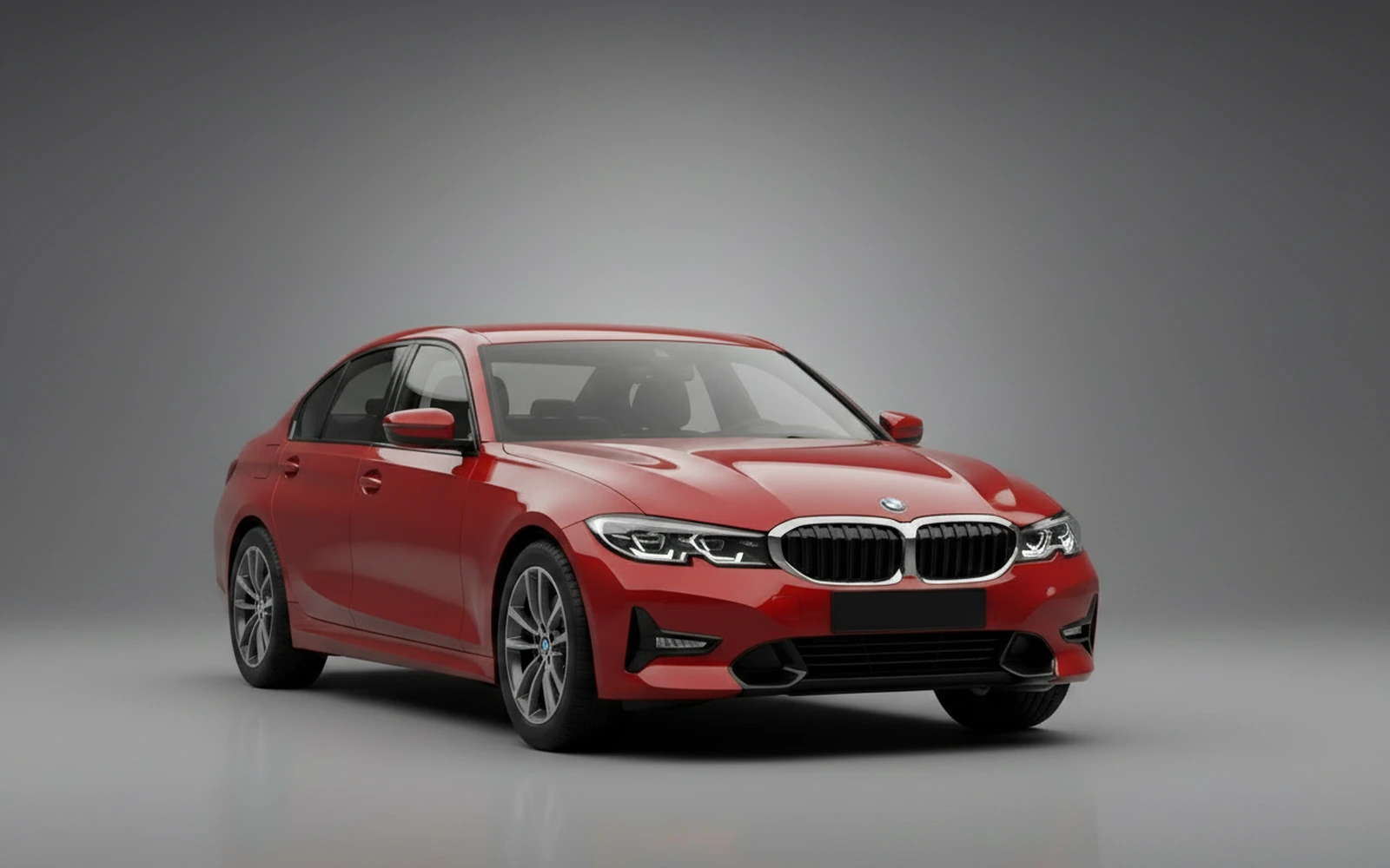 BMW 318i Rojo 2025 — exterior side view