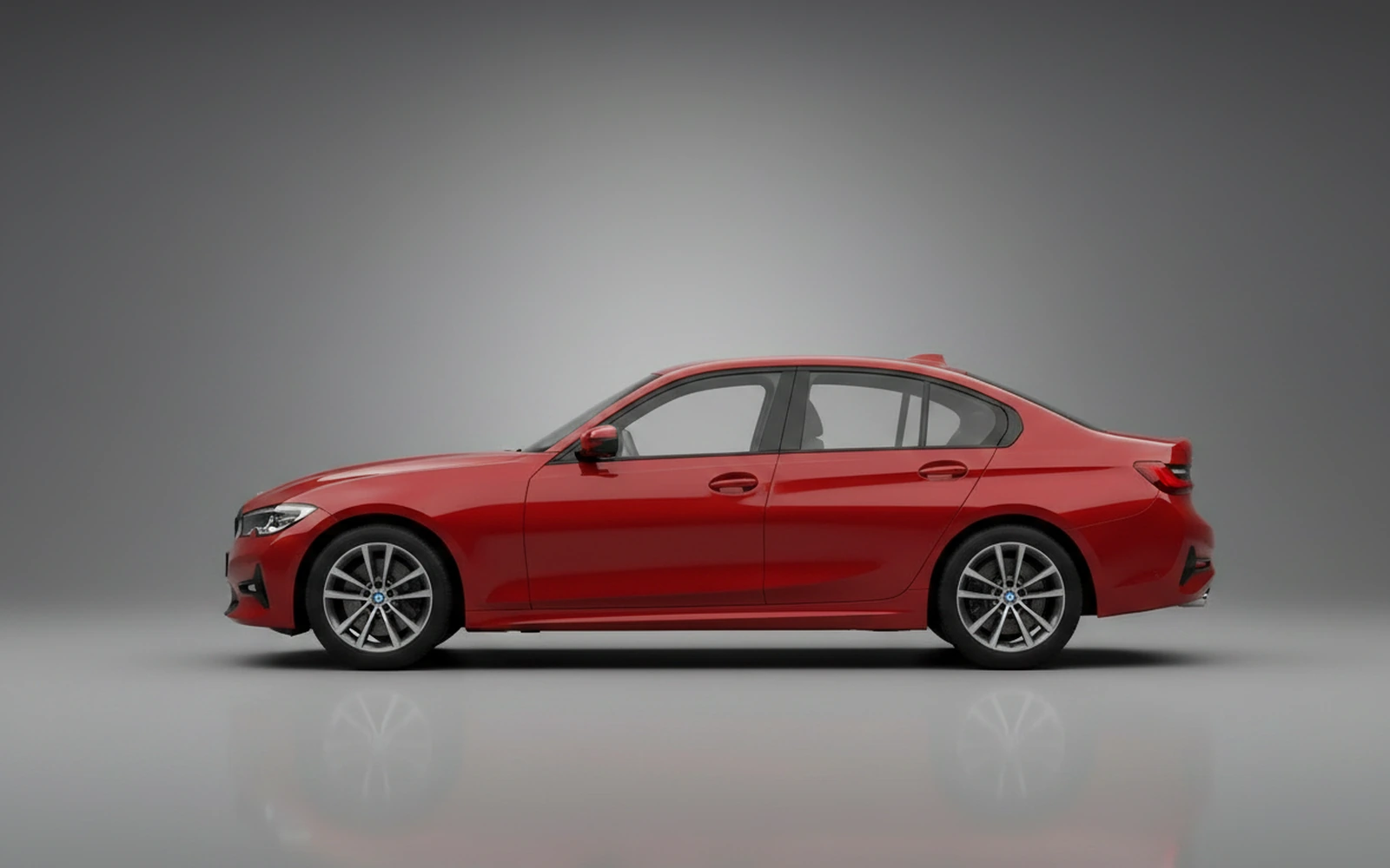 BMW 318i Rojo 2025 — exterior rear view