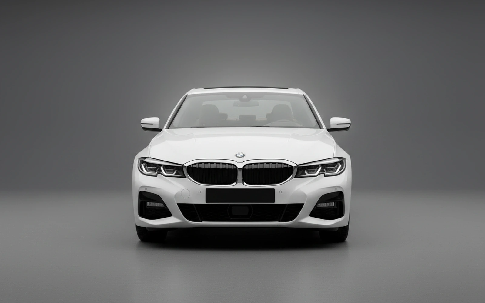BMW 318i White 2025 — exterior side view