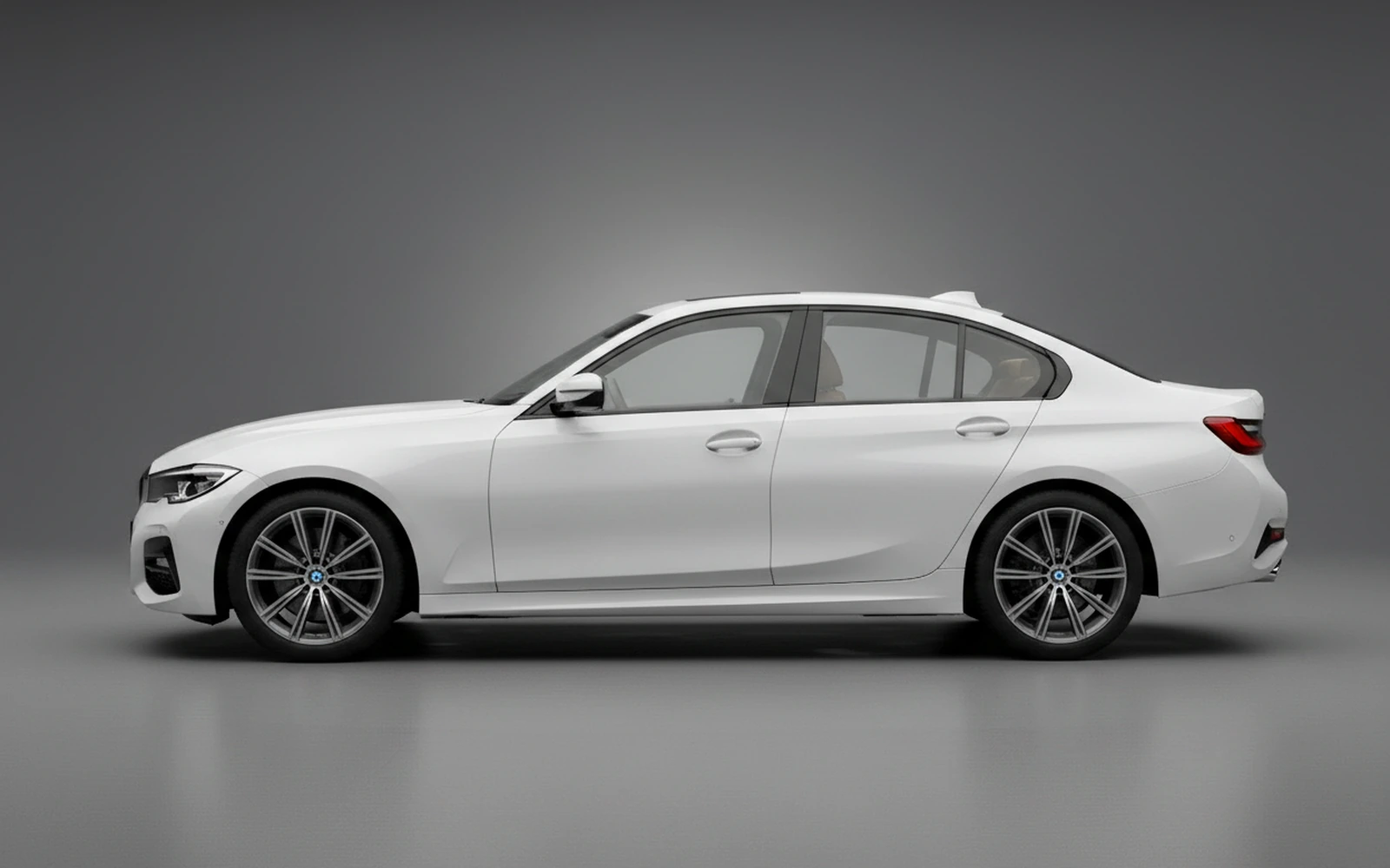 BMW 318i White 2025 — exterior rear view