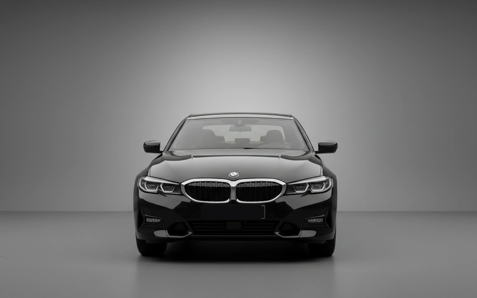 BMW 320 Black 2024 — exterior side view