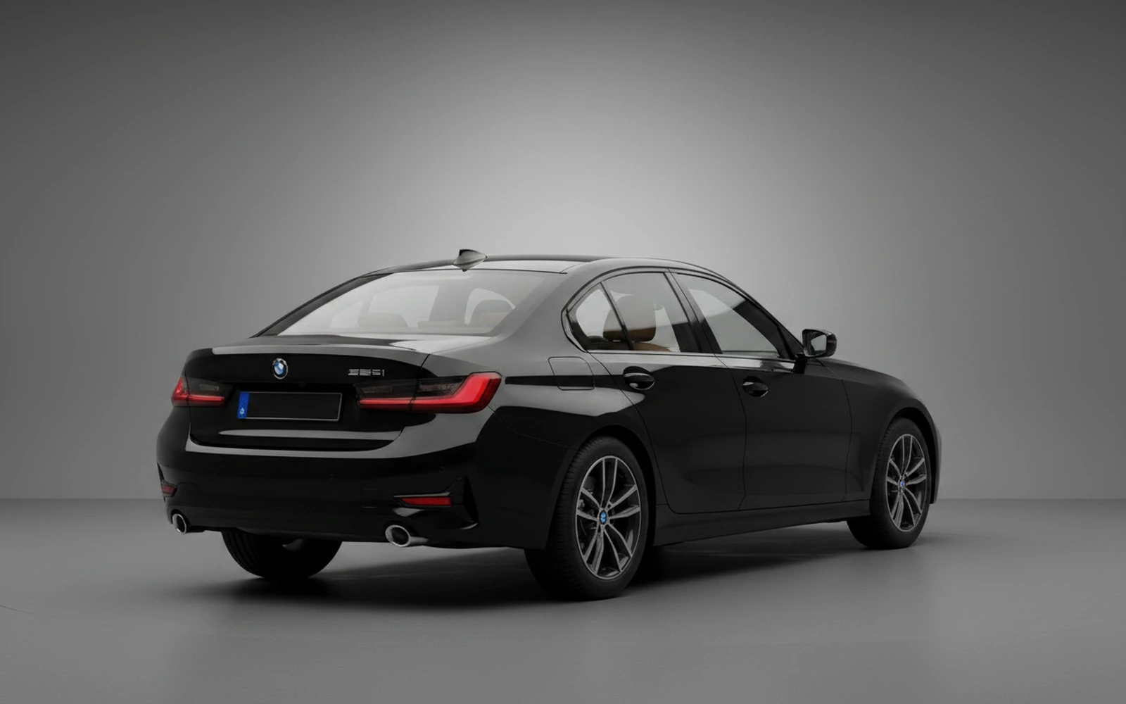 BMW 320 Black 2024 — interior dashboard
