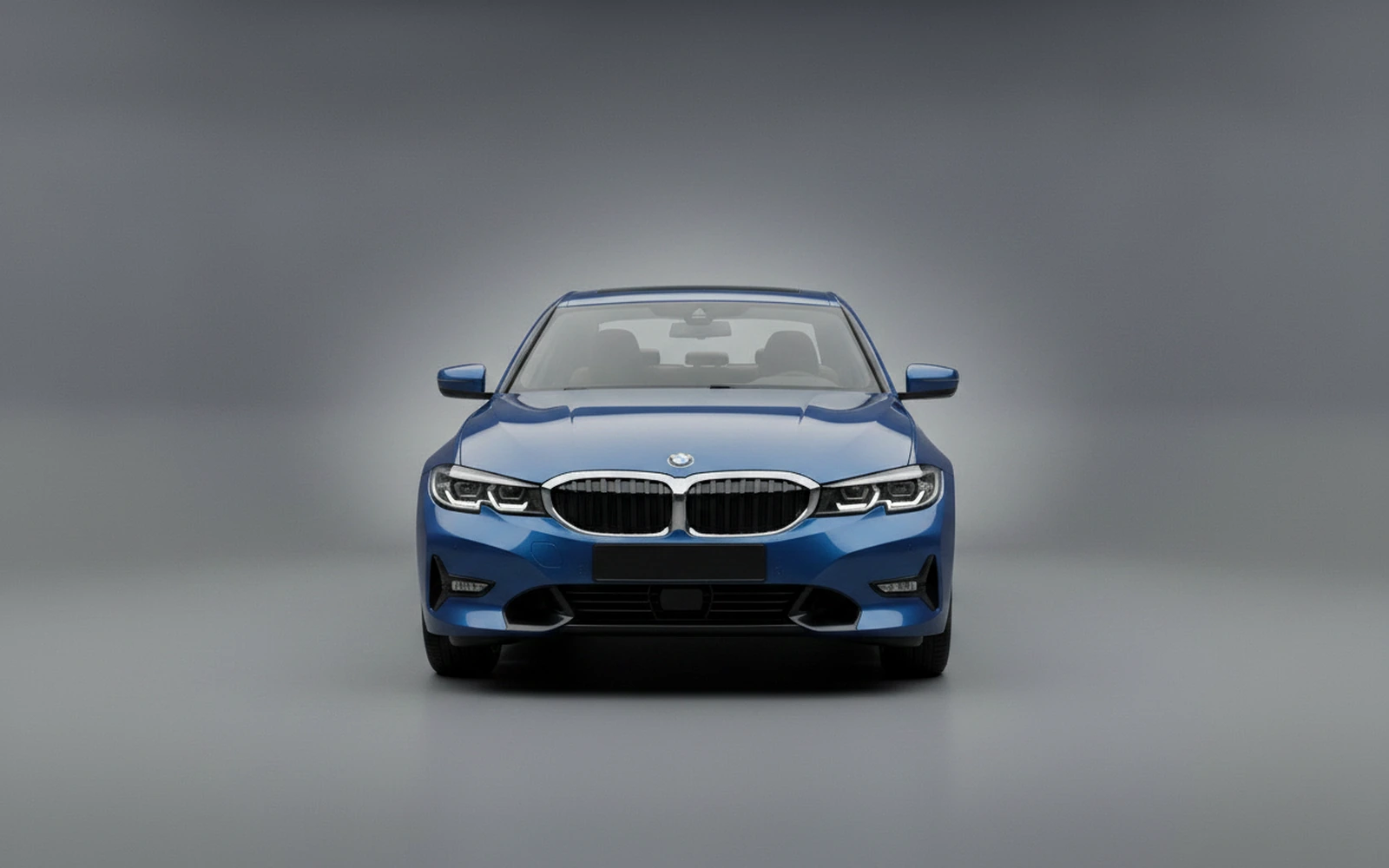 BMW 320 Azul 2024 — exterior side view