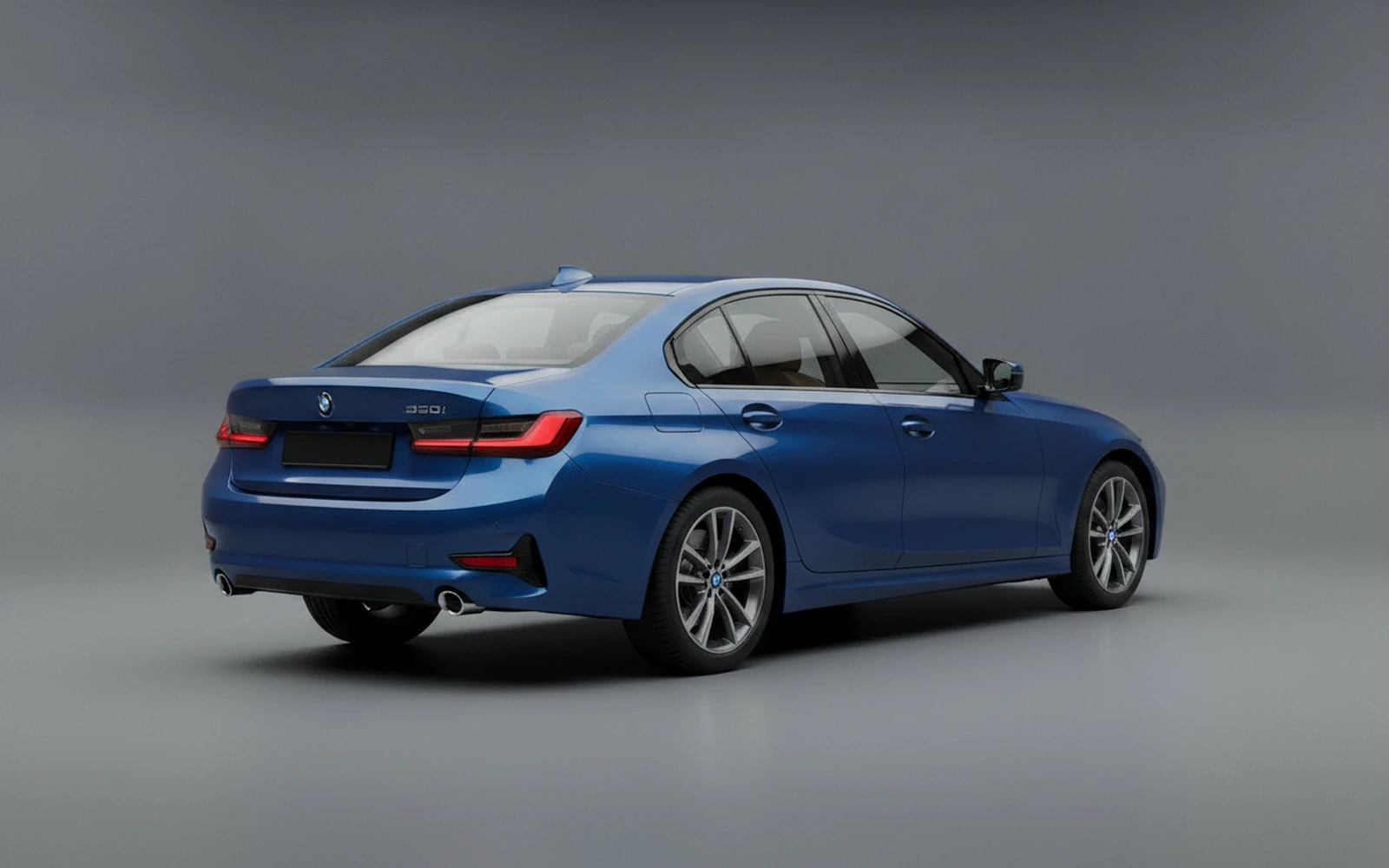BMW 320 Azul 2024 — interior dashboard