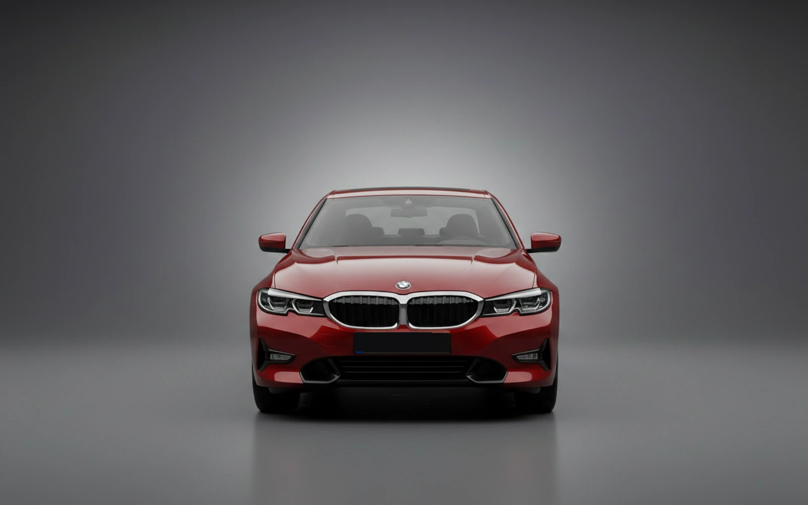 BMW 320 Red 2024 — exterior side view