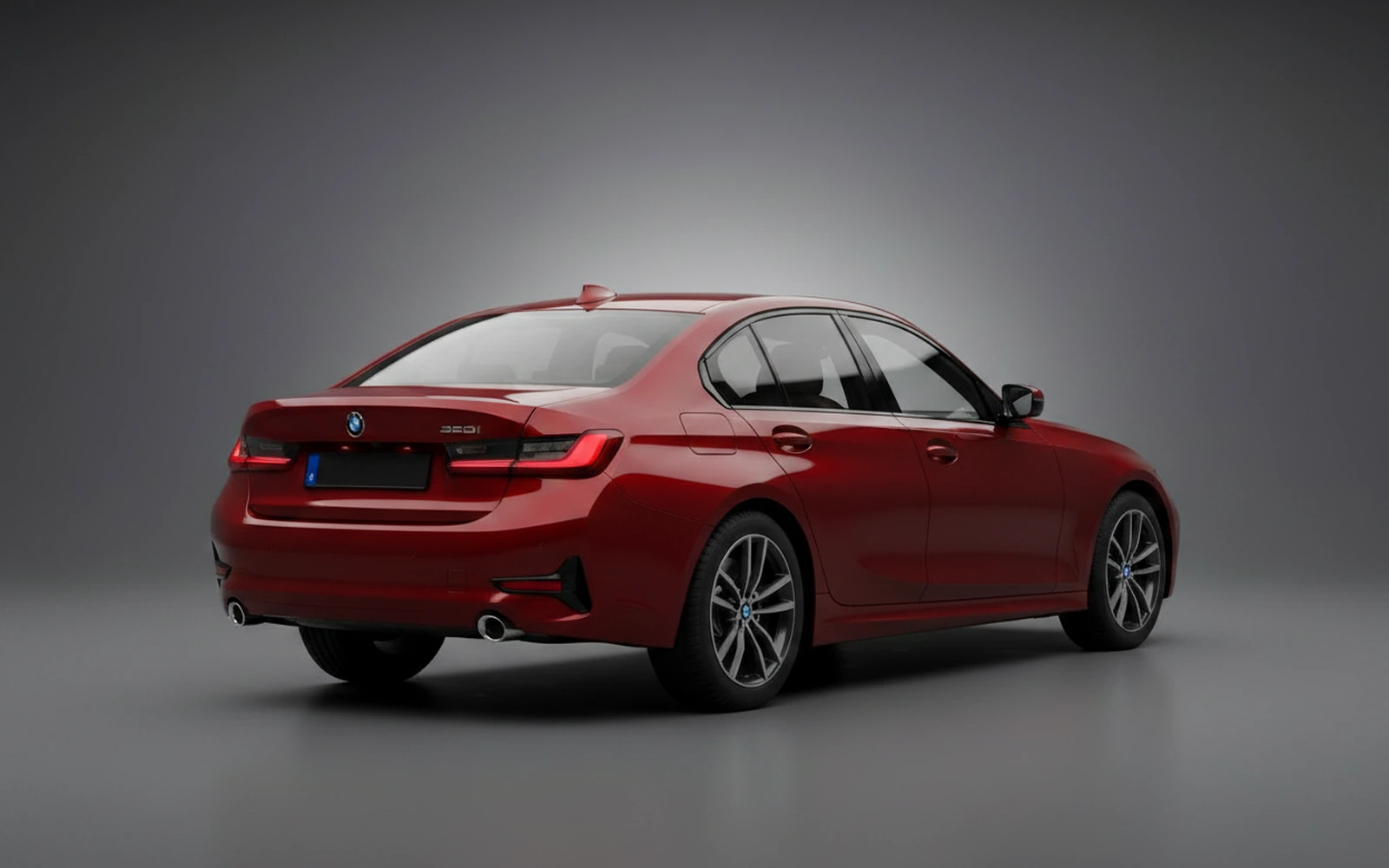 BMW 320 Red 2024 — interior dashboard