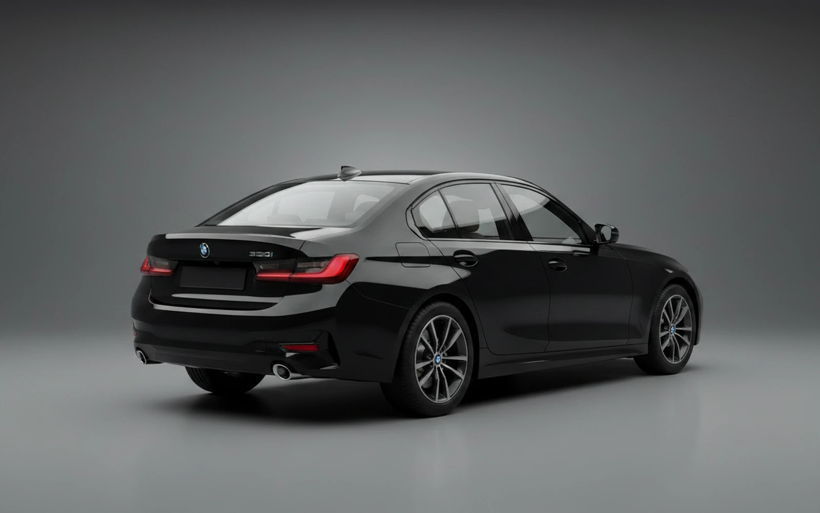 BMW 330 Black 2024 — interior dashboard