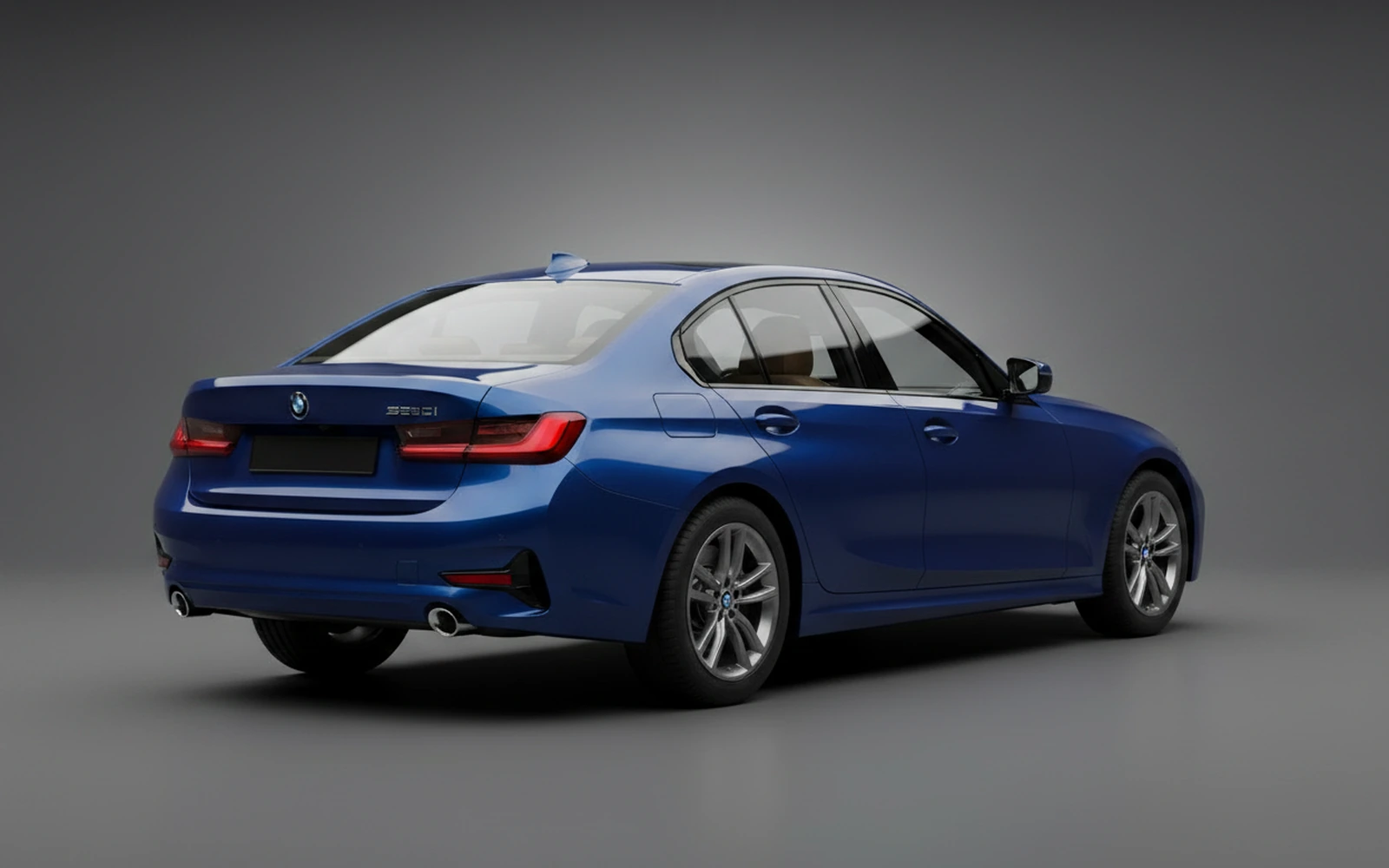 BMW 330 Blue 2024 — interior dashboard