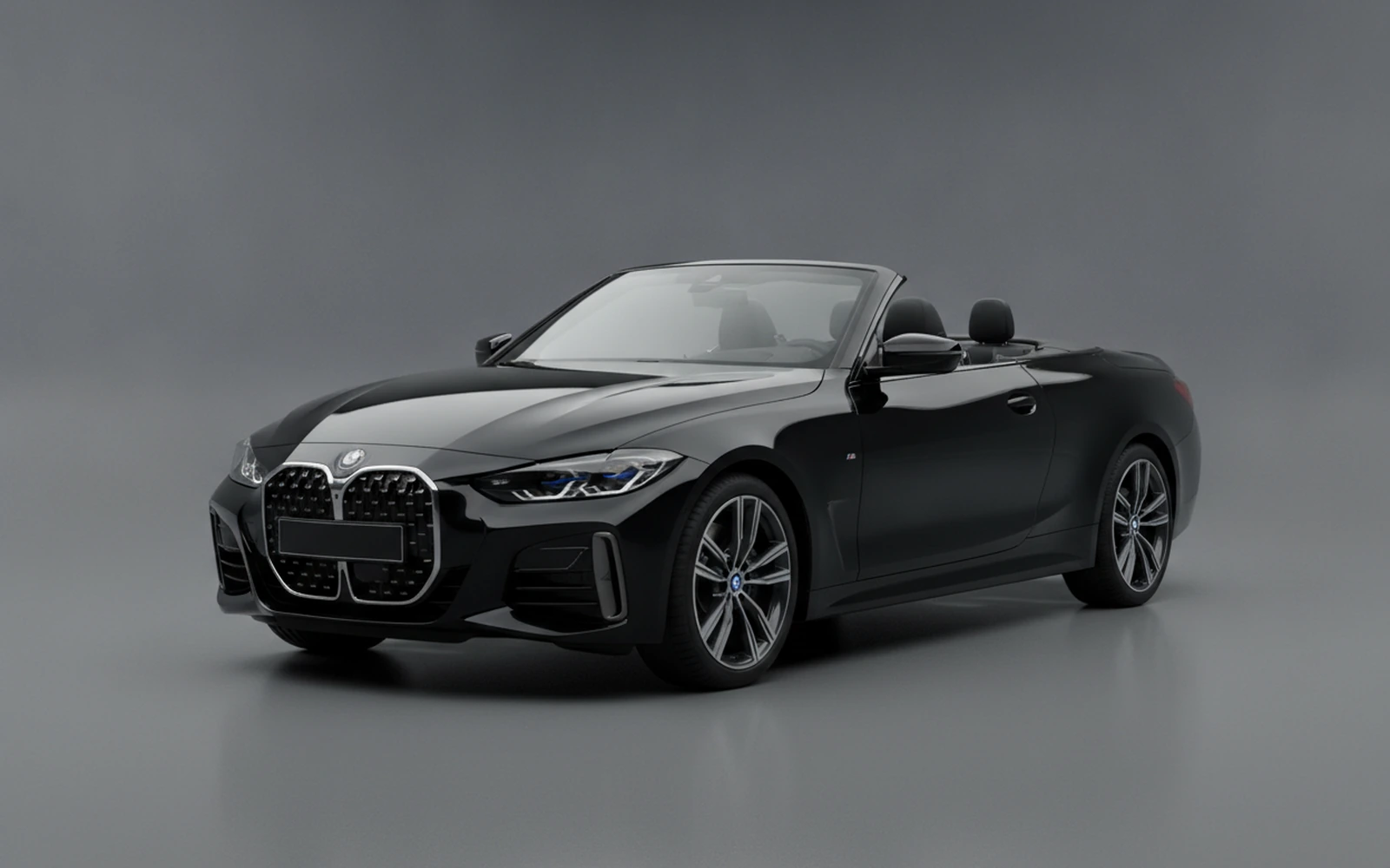 BMW 4 Series 430i Convertible Black 2025 for rent in Miami — exterior photo