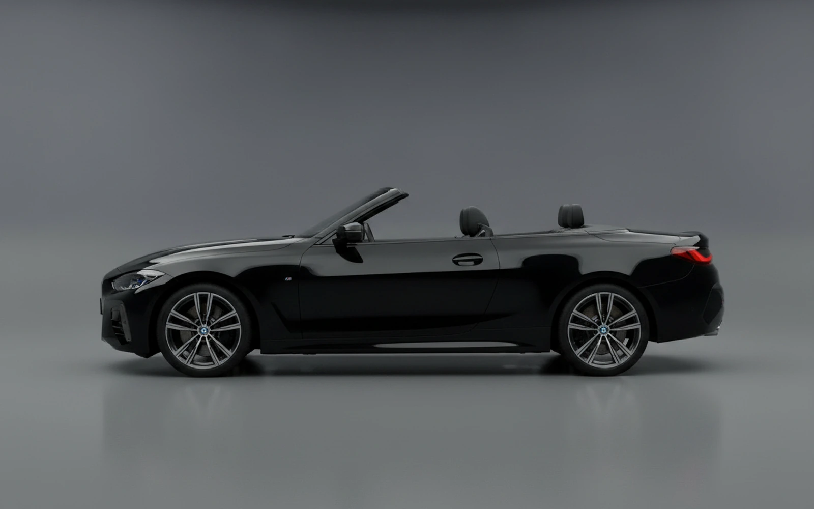 BMW 4 Series 430i Convertible Black 2025 — exterior rear view
