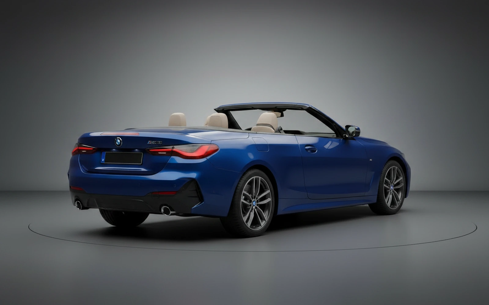 BMW 4 Series 430i Convertible Blue 2024 — interior dashboard