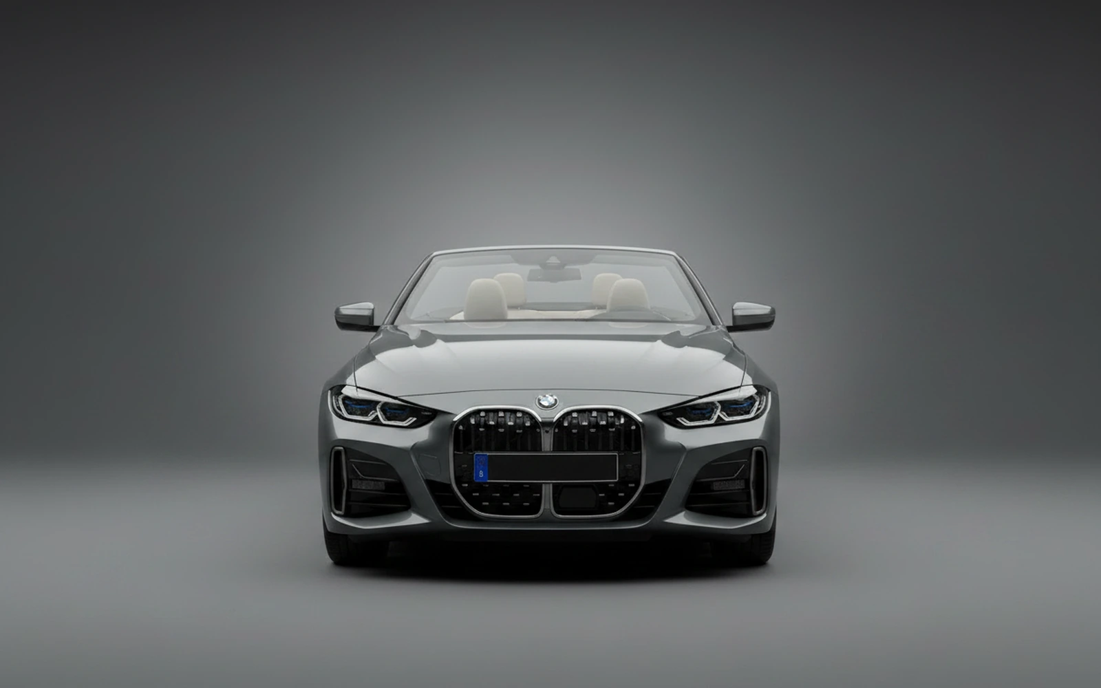 BMW 4 Series 430i Convertible Grey 2024 — exterior side view