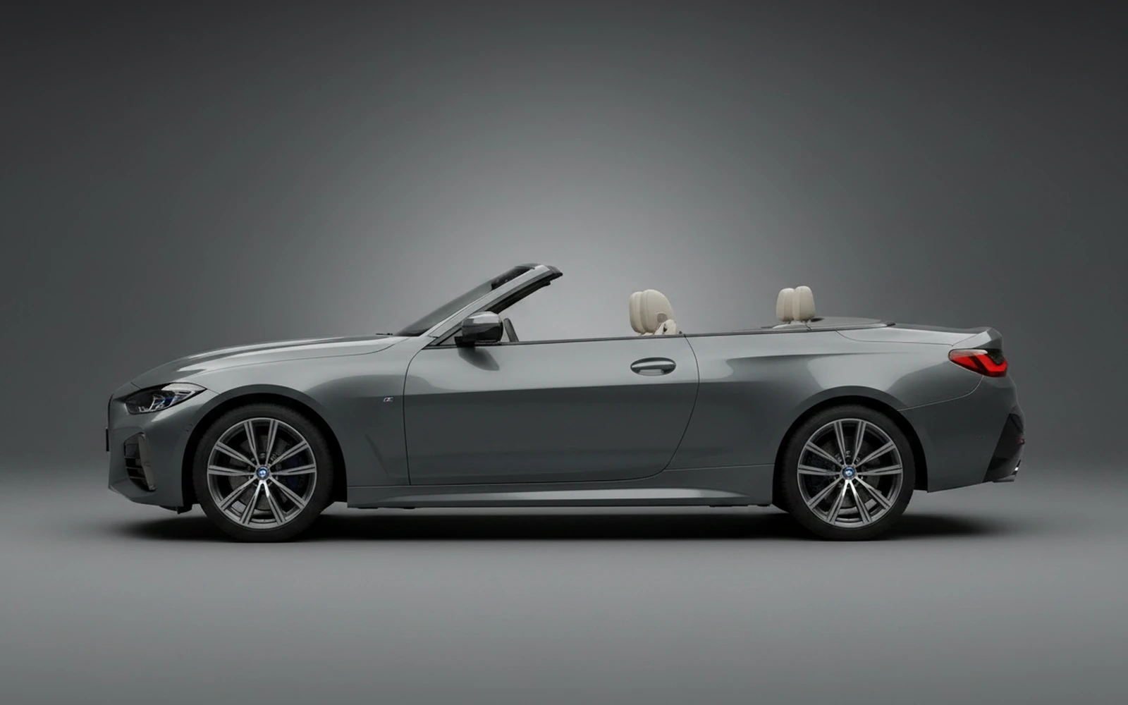 BMW 4 Series 430i Convertible Grey 2024 — exterior rear view