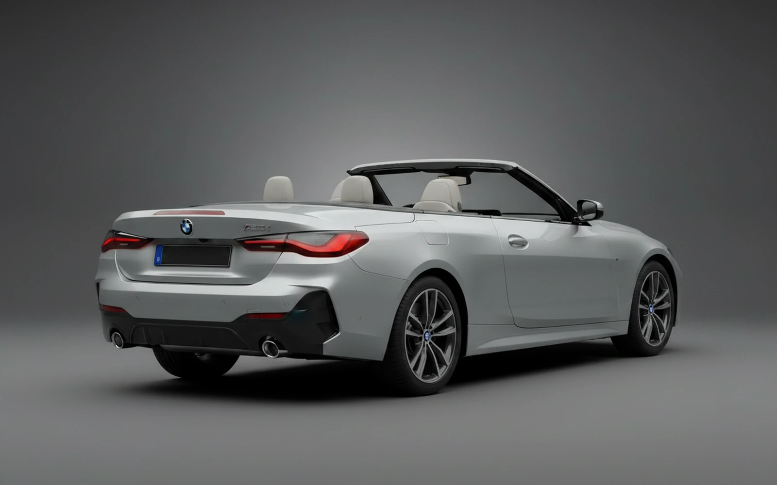 BMW 4 Series 430i Convertible Silver 2025 — interior dashboard