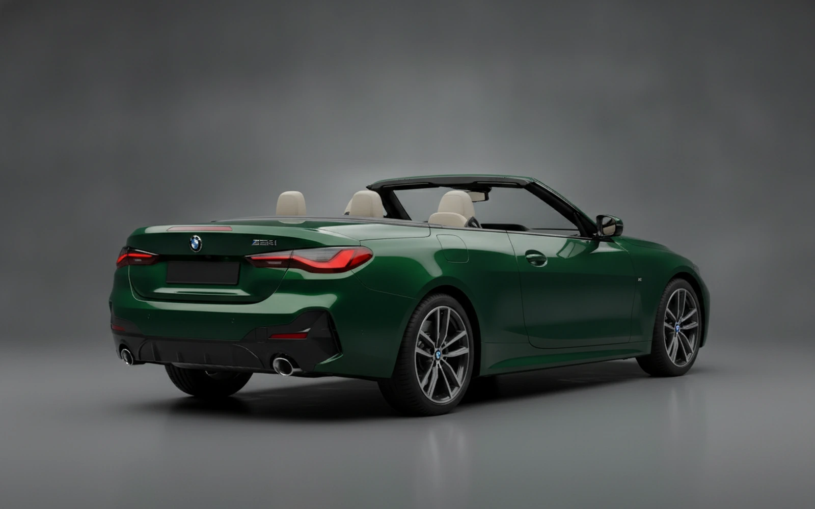 BMW 420 Convertible Green 2023 — interior dashboard