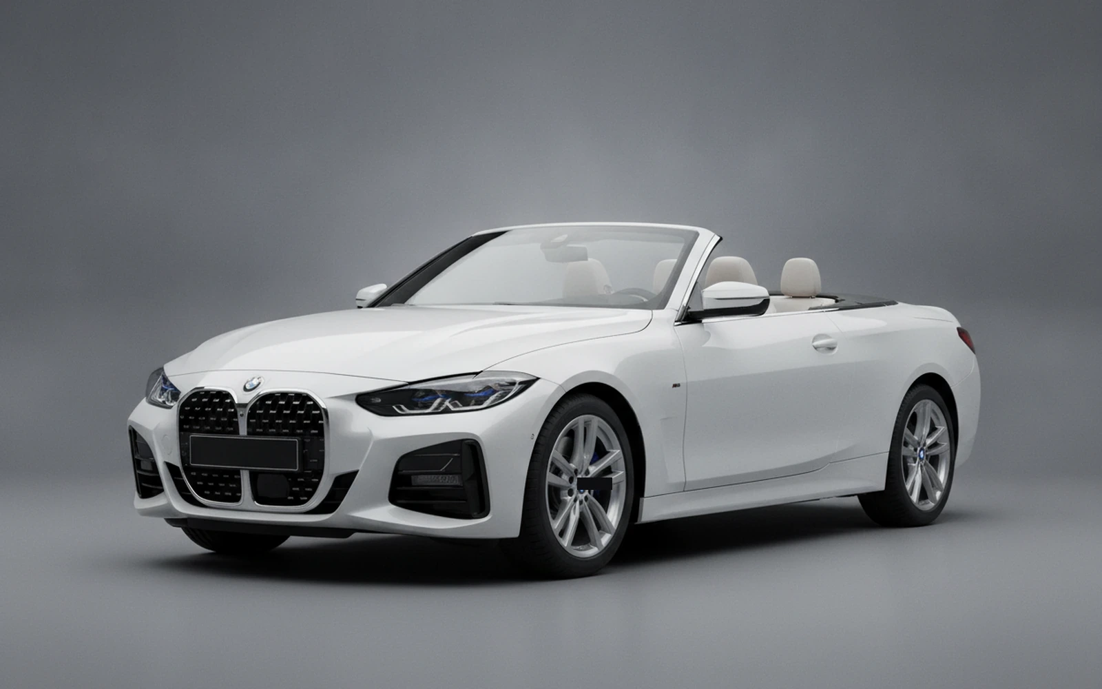 BMW 420 Convertible White 2023 for rent in Miami — exterior photo