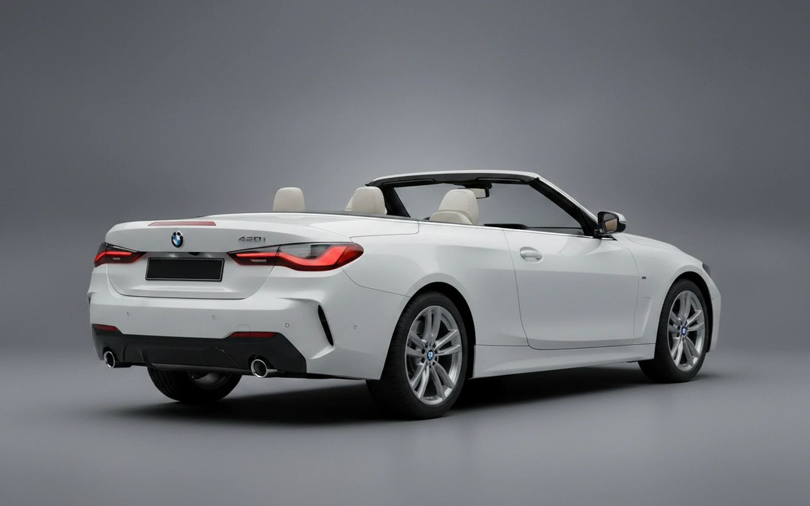 BMW 420 Convertible White 2023 — interior dashboard