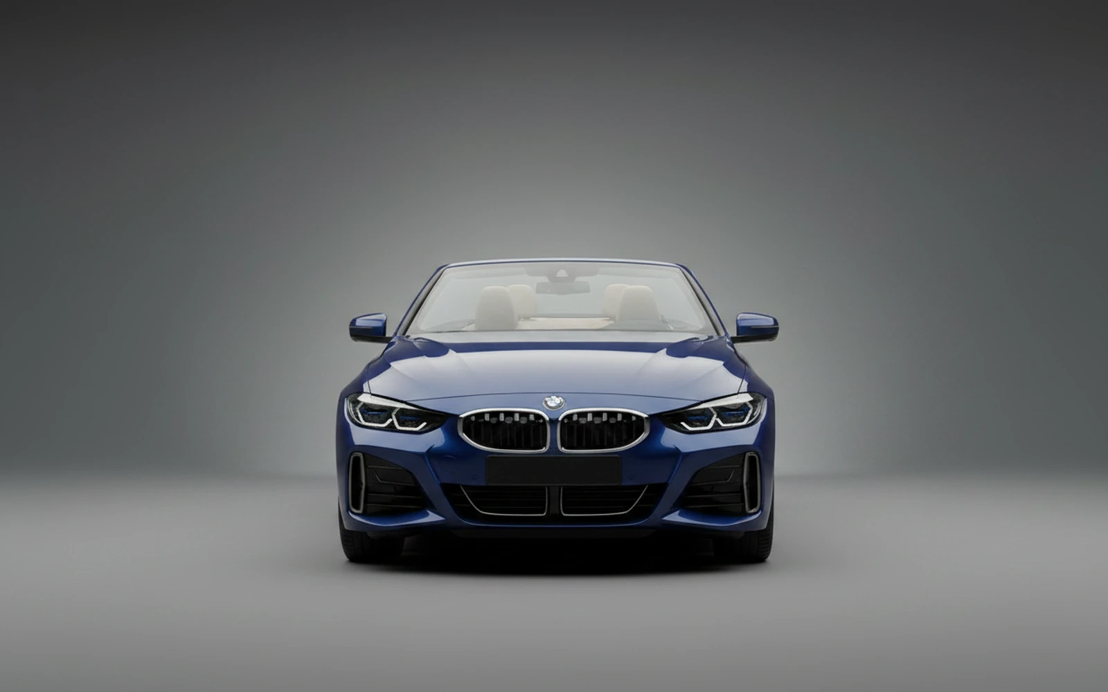 BMW 430 Convertible Blue 2023 — exterior side view