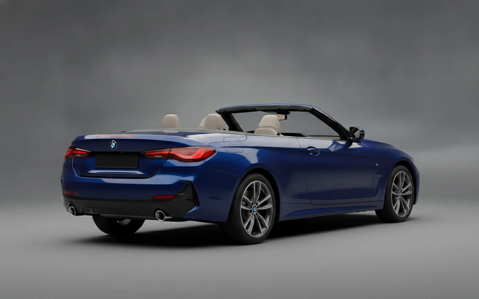 BMW 430 Convertible Blue 2023 — interior dashboard