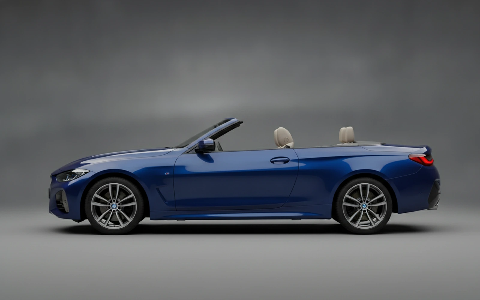BMW 430 Convertible Blue 2023 — exterior rear view