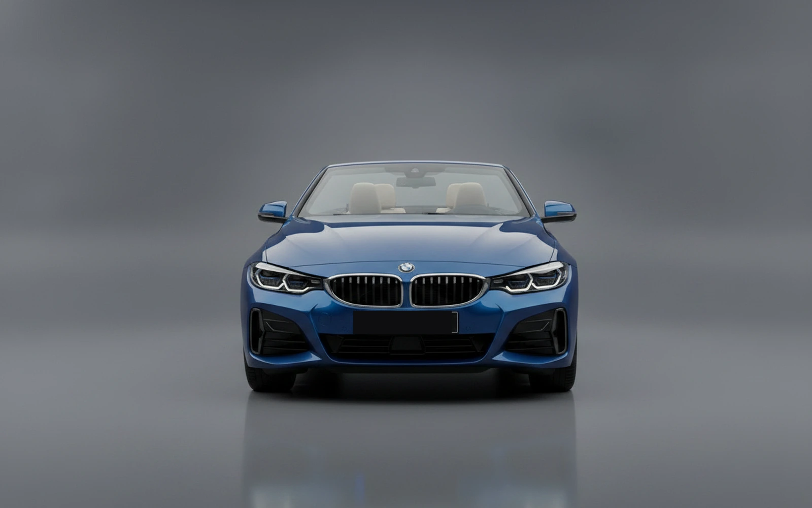 BMW 430 Convertible Blue 2023 — exterior side view