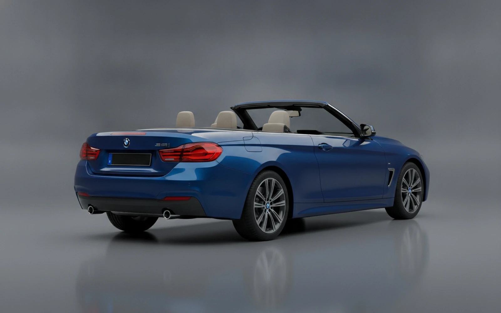 BMW 430 Convertible Blue 2023 — interior dashboard