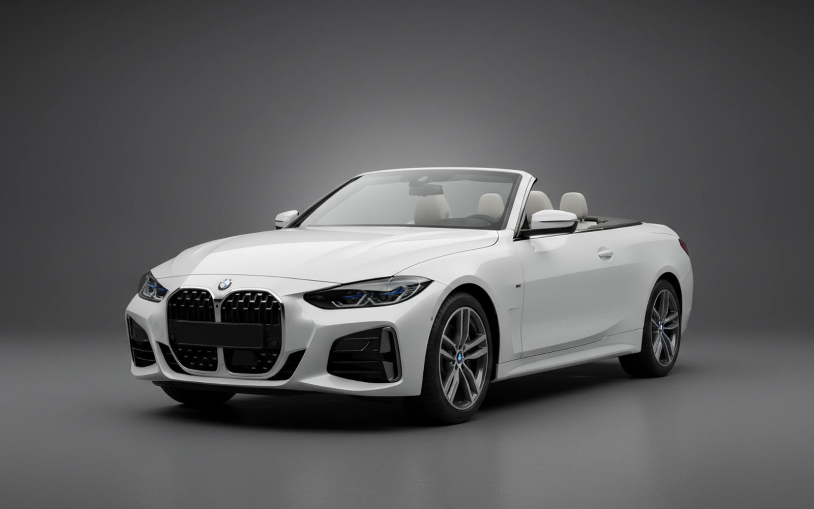 BMW 430 Convertible White 2024 for rent in Miami — exterior photo